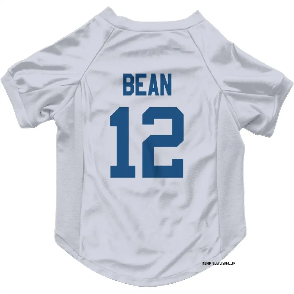 Indianapolis Colts Jason Bean White Pet Jersey for Dog & Cat