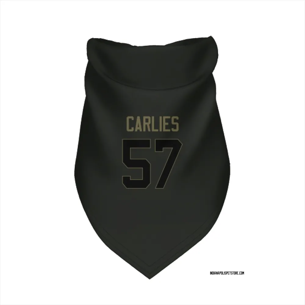Indianapolis Colts Jaylon Carlies Black Service Pet Bandana for Dog & Cat