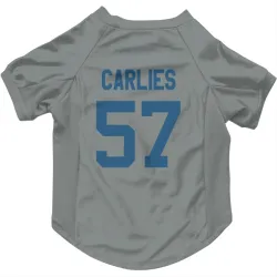 Indianapolis Colts Jaylon Carlies Gray Pet Jersey for Dog & Cat