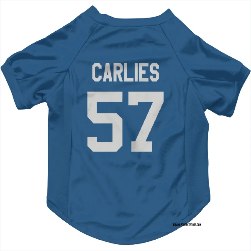 Indianapolis Colts Jaylon Carlies Royal Pet Jersey for Dog & Cat
