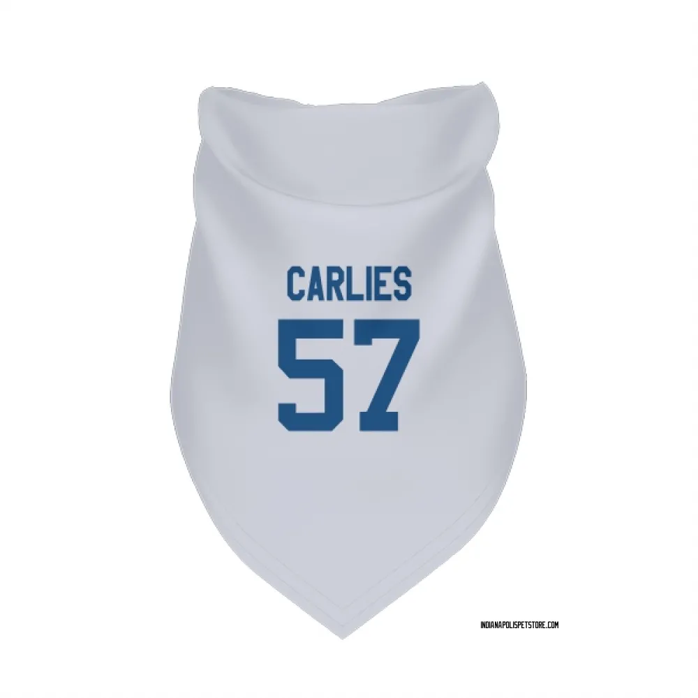 Indianapolis Colts Jaylon Carlies White Pet Bandana for Dog & Cat