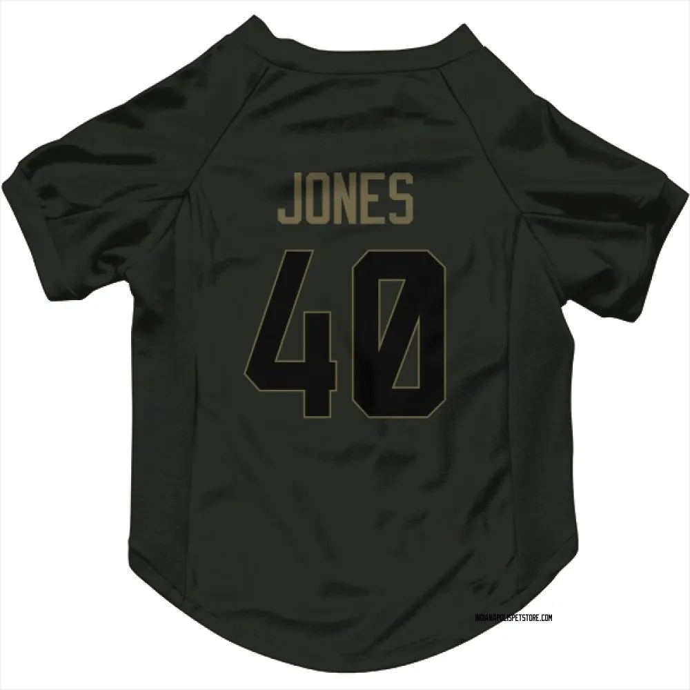 Indianapolis Colts Jaylon Jones Black Service Pet Jersey for Dog & Cat