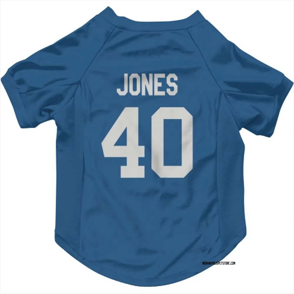 Indianapolis Colts Jaylon Jones Royal Pet Jersey for Dog & Cat