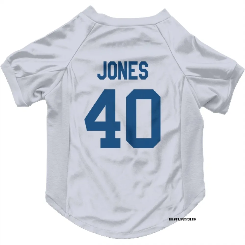 Indianapolis Colts Jaylon Jones White Pet Jersey for Dog & Cat