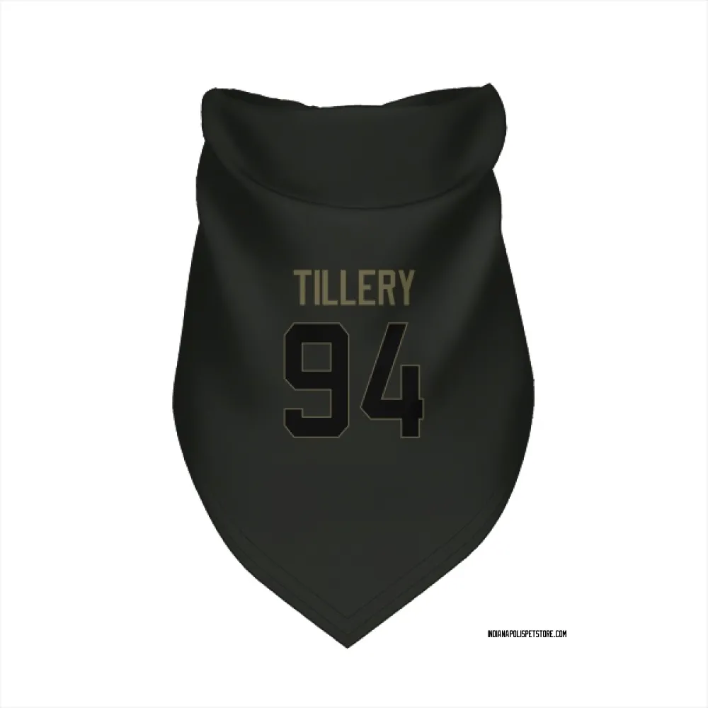 Indianapolis Colts Jerry Tillery Black Service Pet Bandana for Dog & Cat