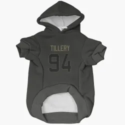 Indianapolis Colts Jerry Tillery Black Service Pet Hoodie for Dog & Cat