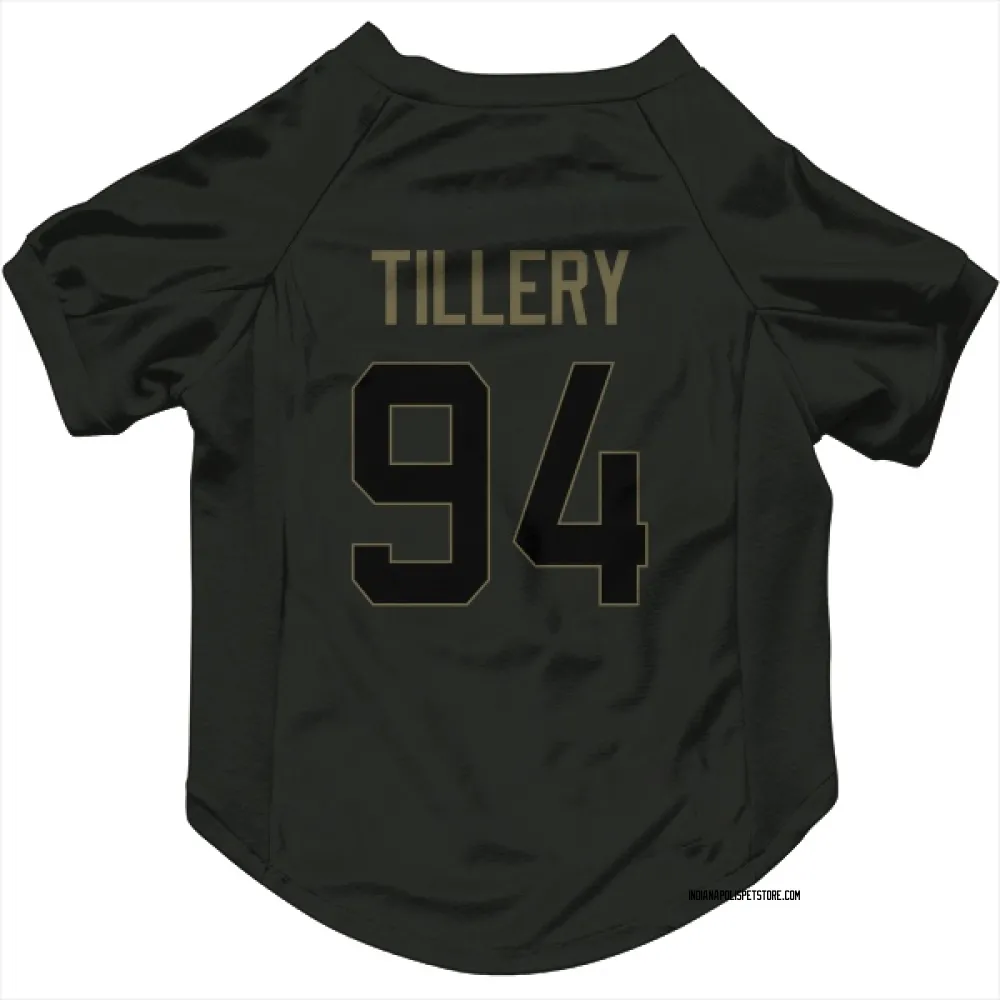 Indianapolis Colts Jerry Tillery Black Service Pet Jersey for Dog & Cat