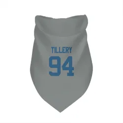 Indianapolis Colts Jerry Tillery Gray Pet Bandana for Dog & Cat