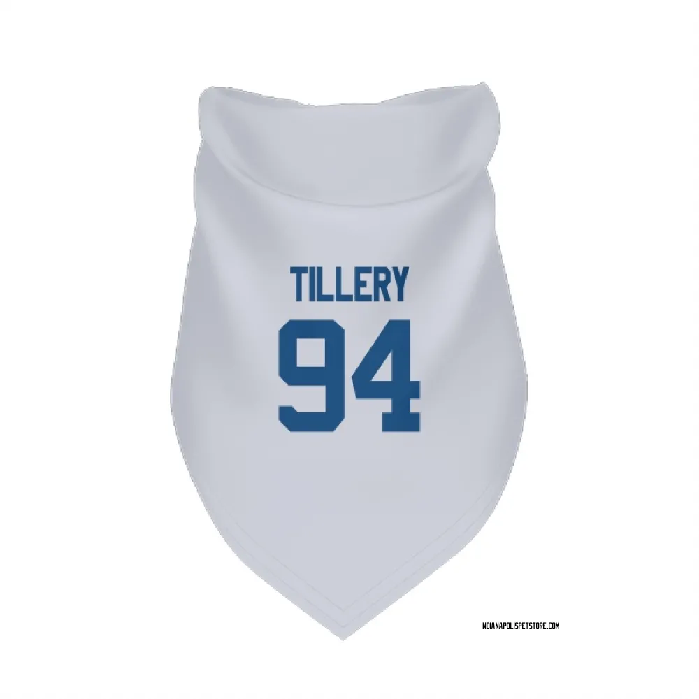 Indianapolis Colts Jerry Tillery White Pet Bandana for Dog & Cat