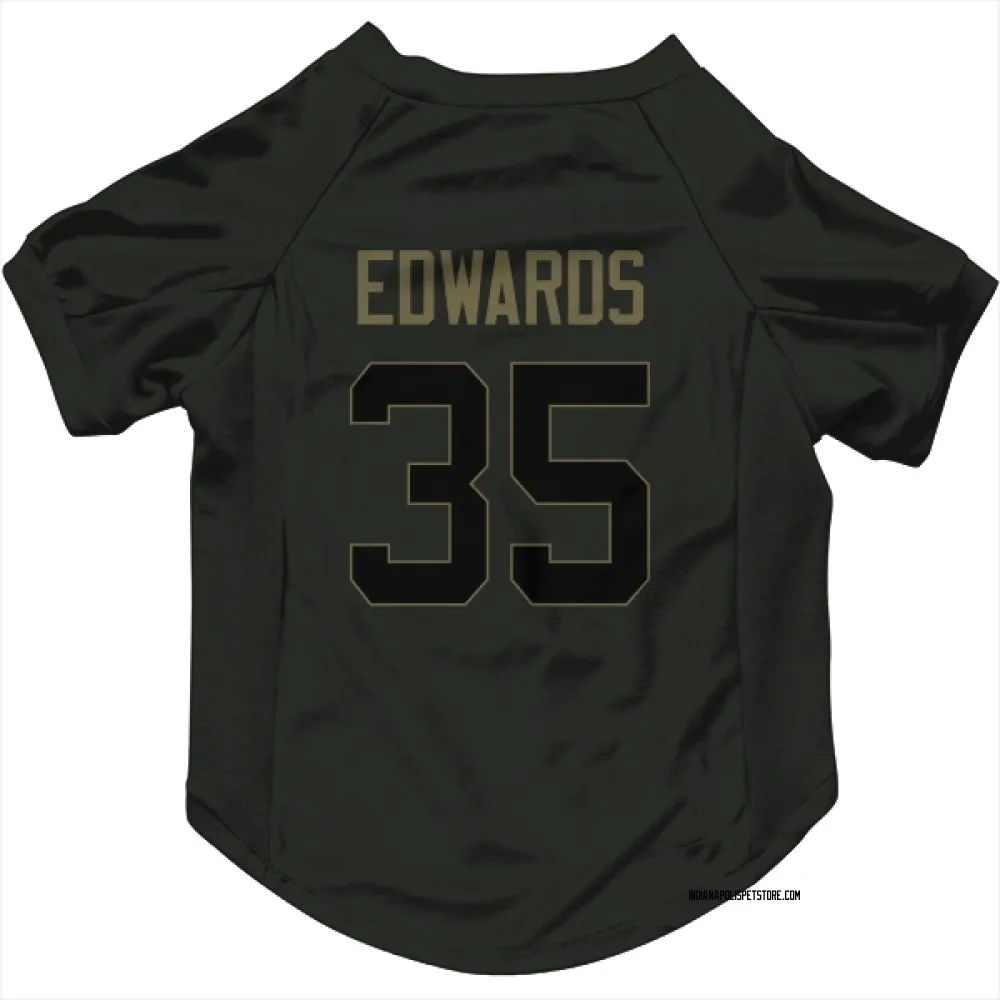 Indianapolis Colts Johnathan Edwards Black Service Pet Jersey for Dog & Cat