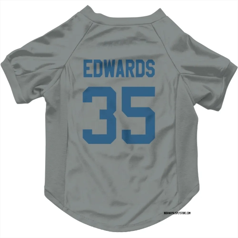 Indianapolis Colts Johnathan Edwards Gray Pet Jersey for Dog & Cat
