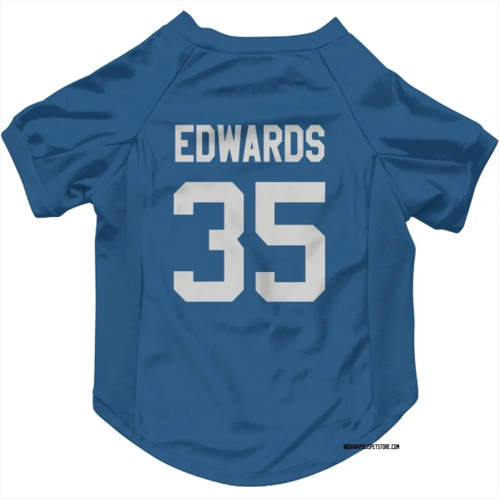 Indianapolis Colts Johnathan Edwards Royal Pet Jersey for Dog & Cat