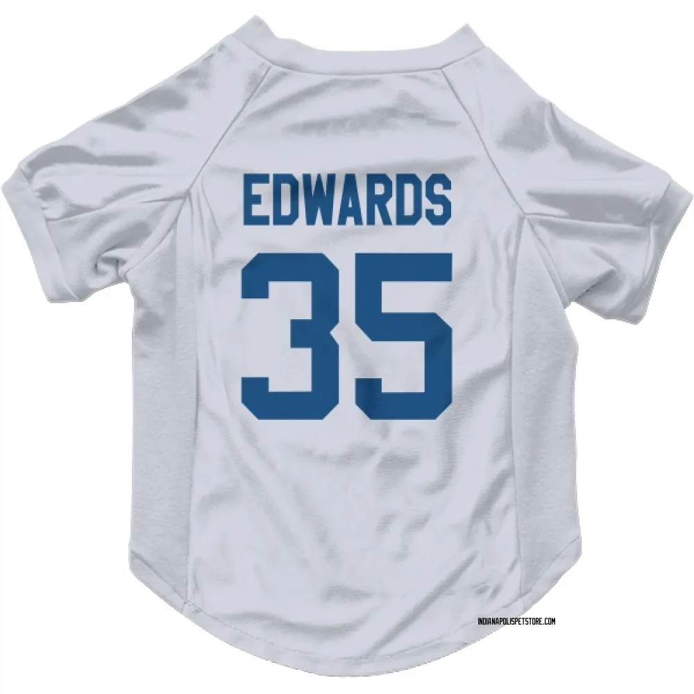 Indianapolis Colts Johnathan Edwards White Pet Jersey for Dog & Cat