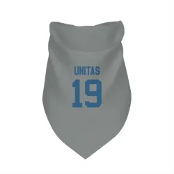 Indianapolis Colts Johnny Unitas Gray Pet Bandana for Dog & Cat