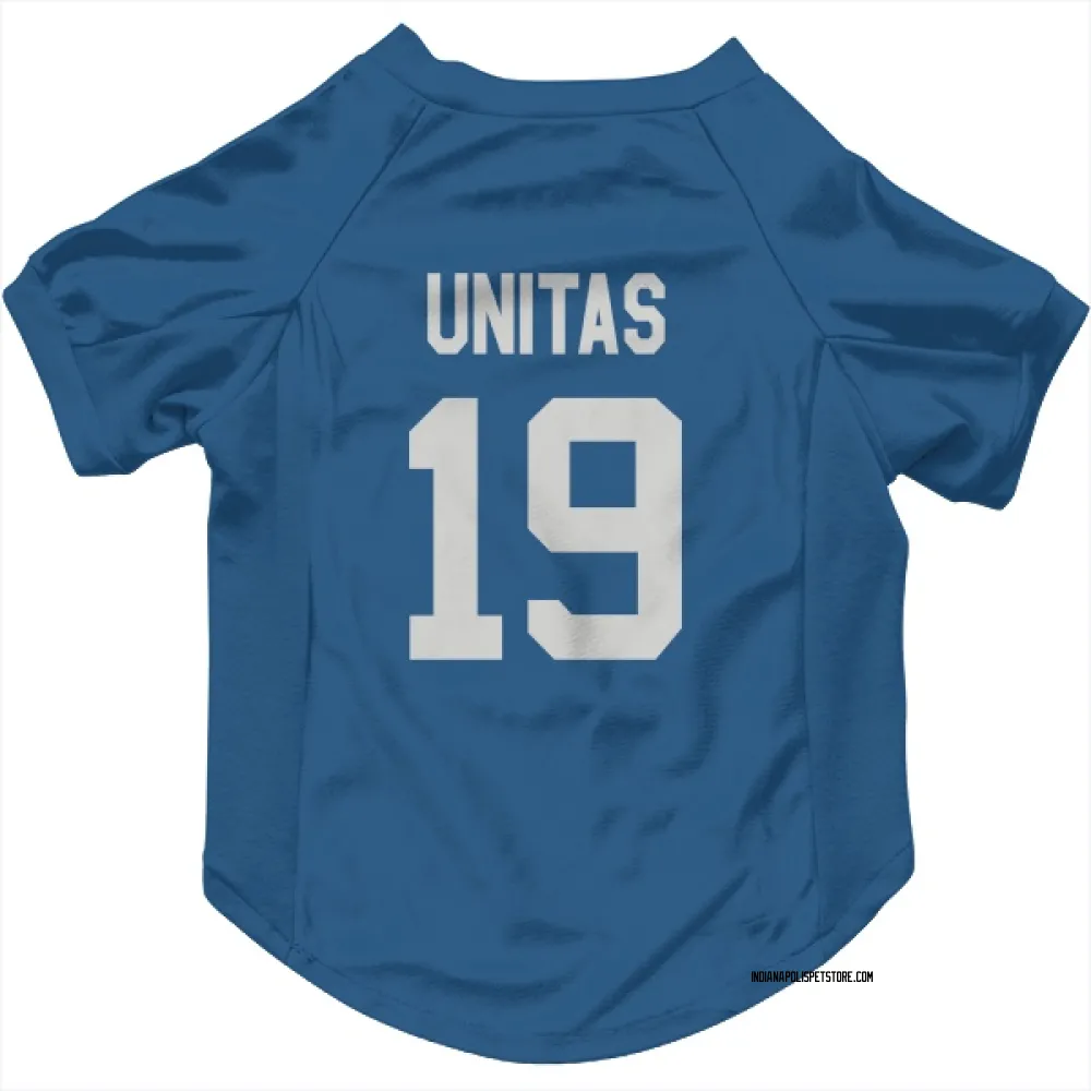 Indianapolis Colts Johnny Unitas Royal Pet Jersey for Dog & Cat