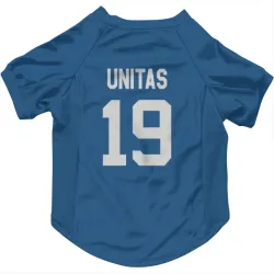 Indianapolis Colts Johnny Unitas Royal Pet Jersey for Dog & Cat