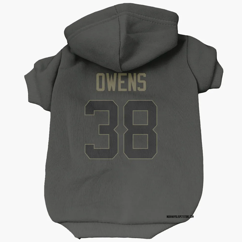 Indianapolis Colts Jonathan Owens Black Service Pet Hoodie for Dog & Cat