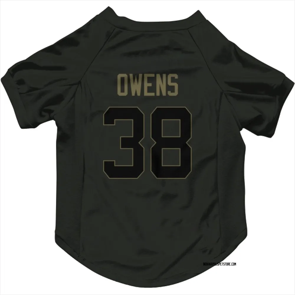 Indianapolis Colts Jonathan Owens Black Service Pet Jersey for Dog & Cat