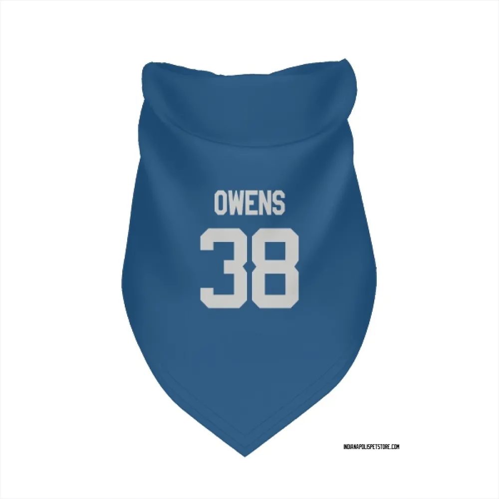 Indianapolis Colts Jonathan Owens Royal Pet Bandana for Dog & Cat