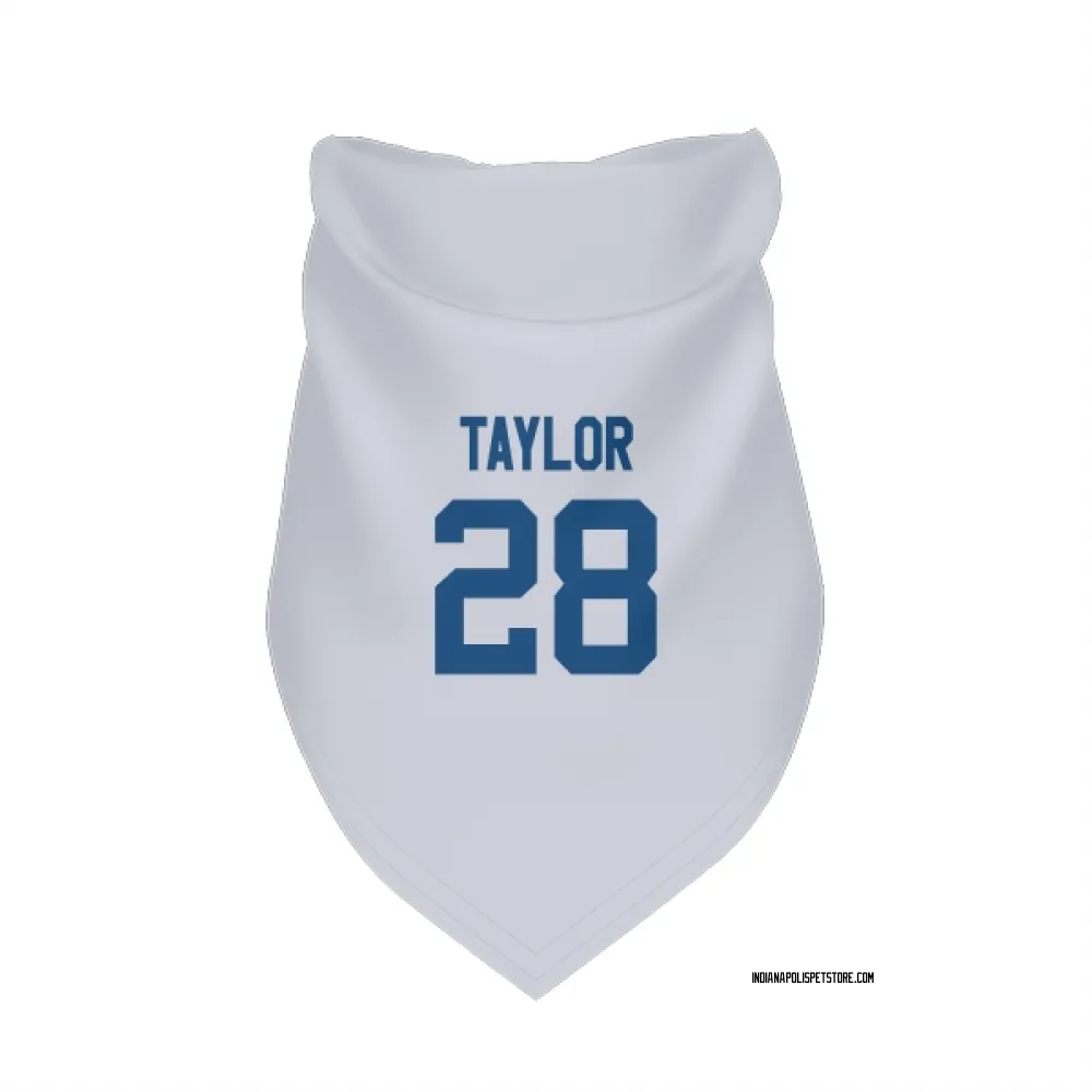 Indianapolis Colts Jonathan Taylor White Pet Bandana for Dog & Cat