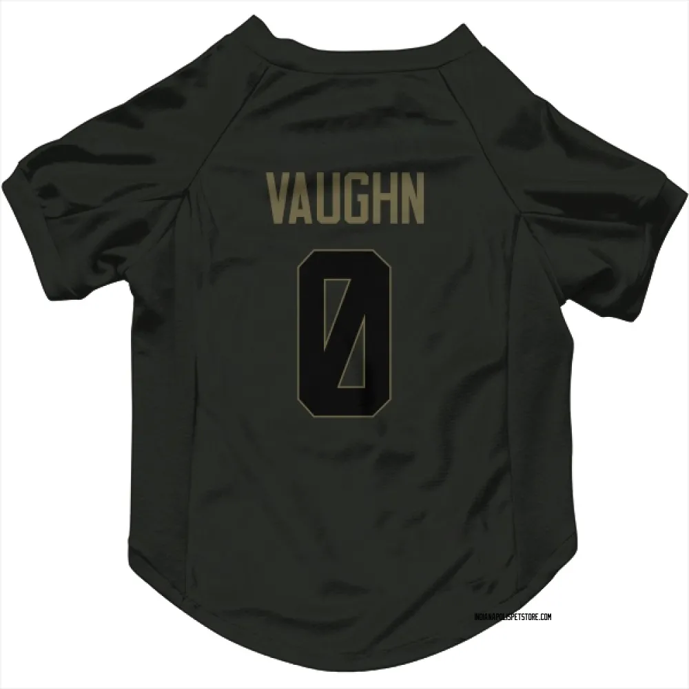 Indianapolis Colts Jordon Vaughn Black Service Pet Jersey for Dog & Cat