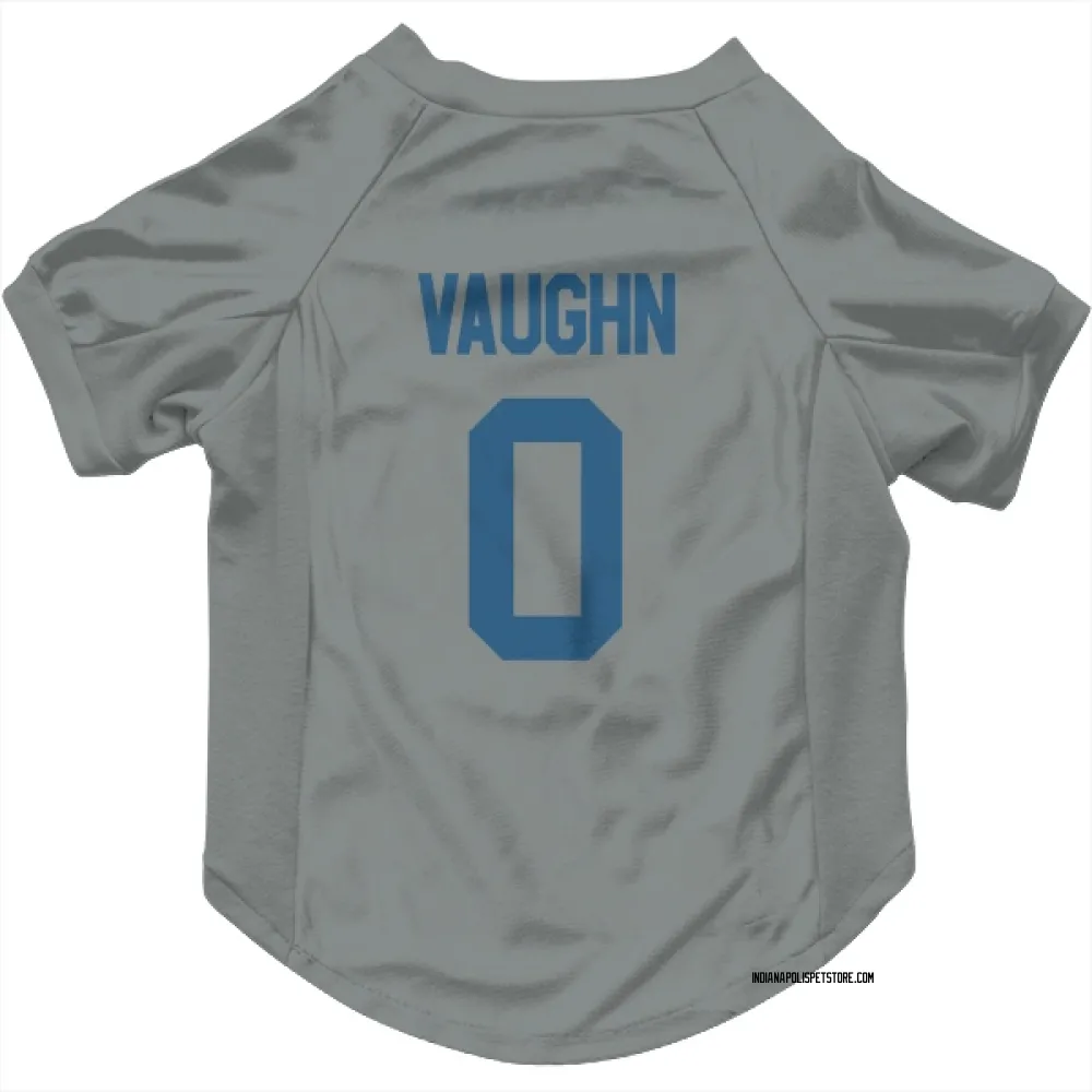 Indianapolis Colts Jordon Vaughn Gray Pet Jersey for Dog & Cat
