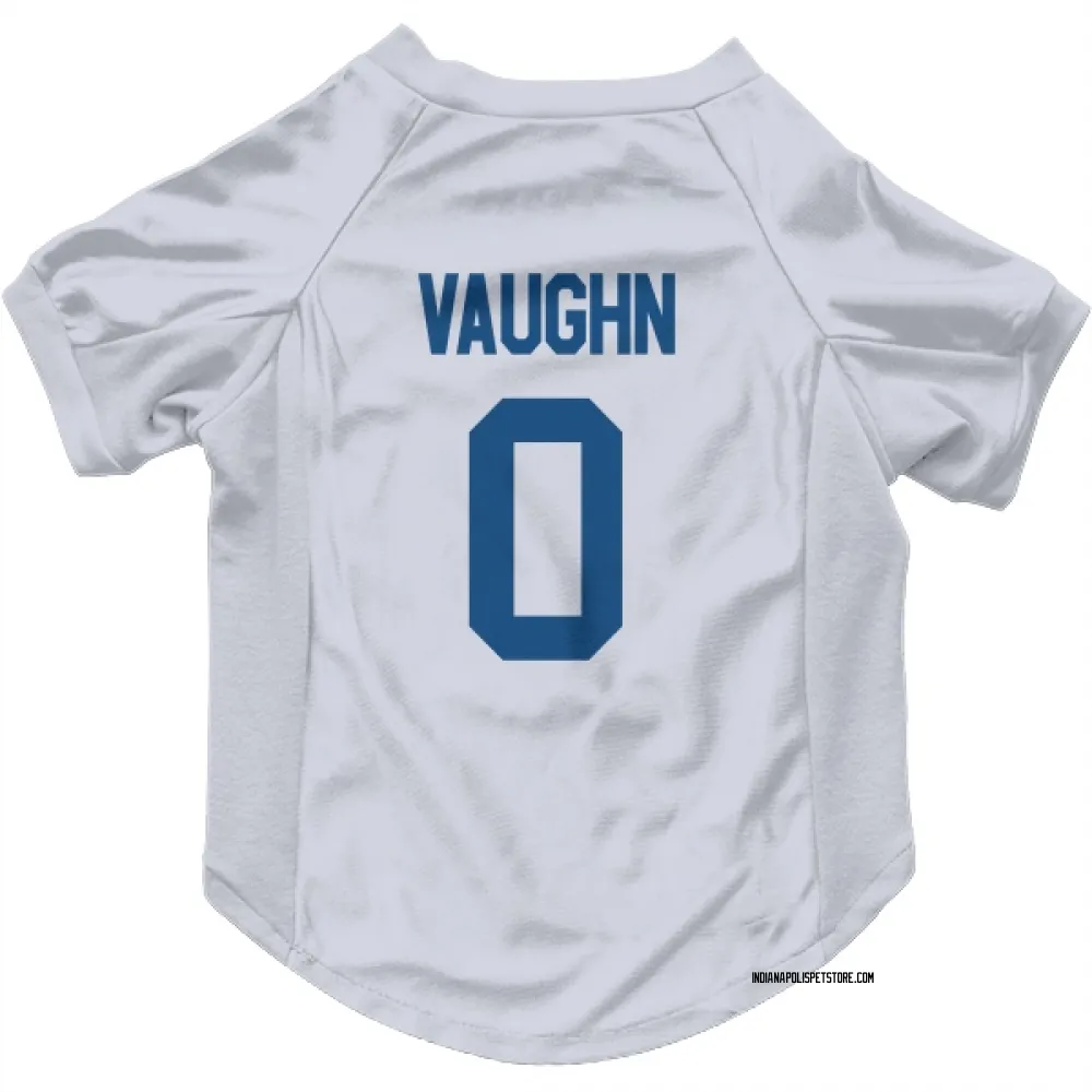Indianapolis Colts Jordon Vaughn White Pet Jersey for Dog & Cat