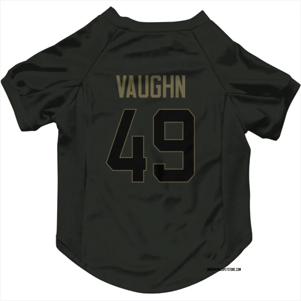Indianapolis Colts Joseph Vaughn Black Service Pet Jersey for Dog & Cat