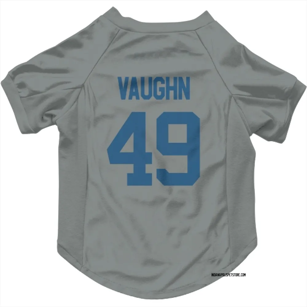 Indianapolis Colts Joseph Vaughn Gray Pet Jersey for Dog & Cat