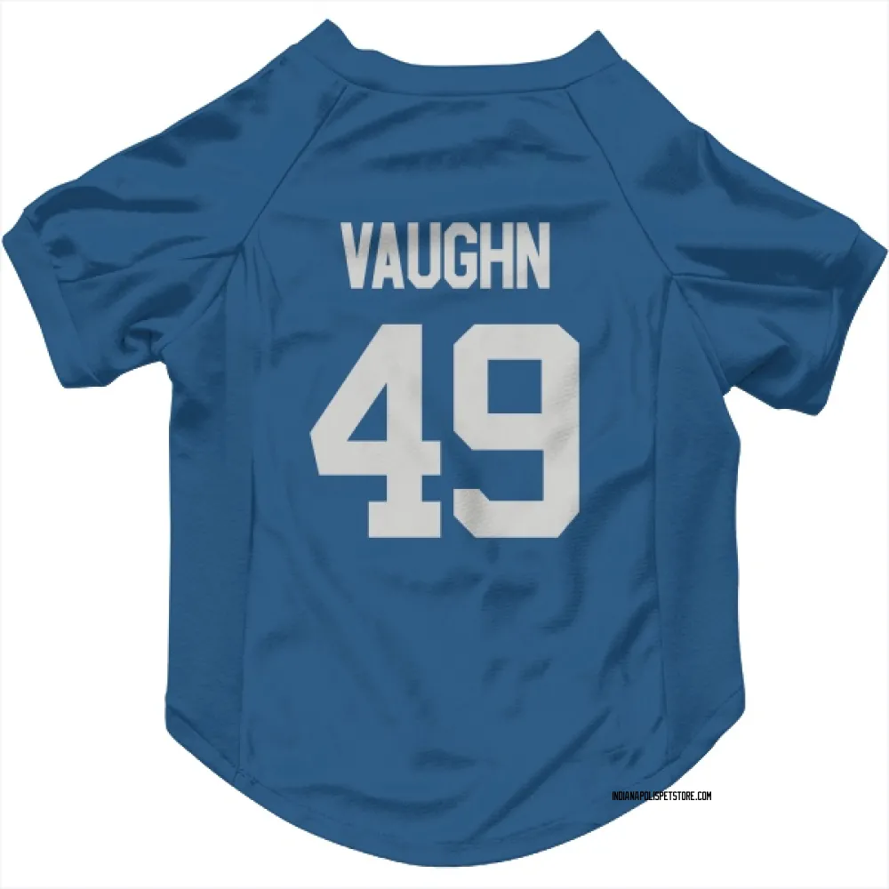 Indianapolis Colts Joseph Vaughn Royal Pet Jersey for Dog & Cat