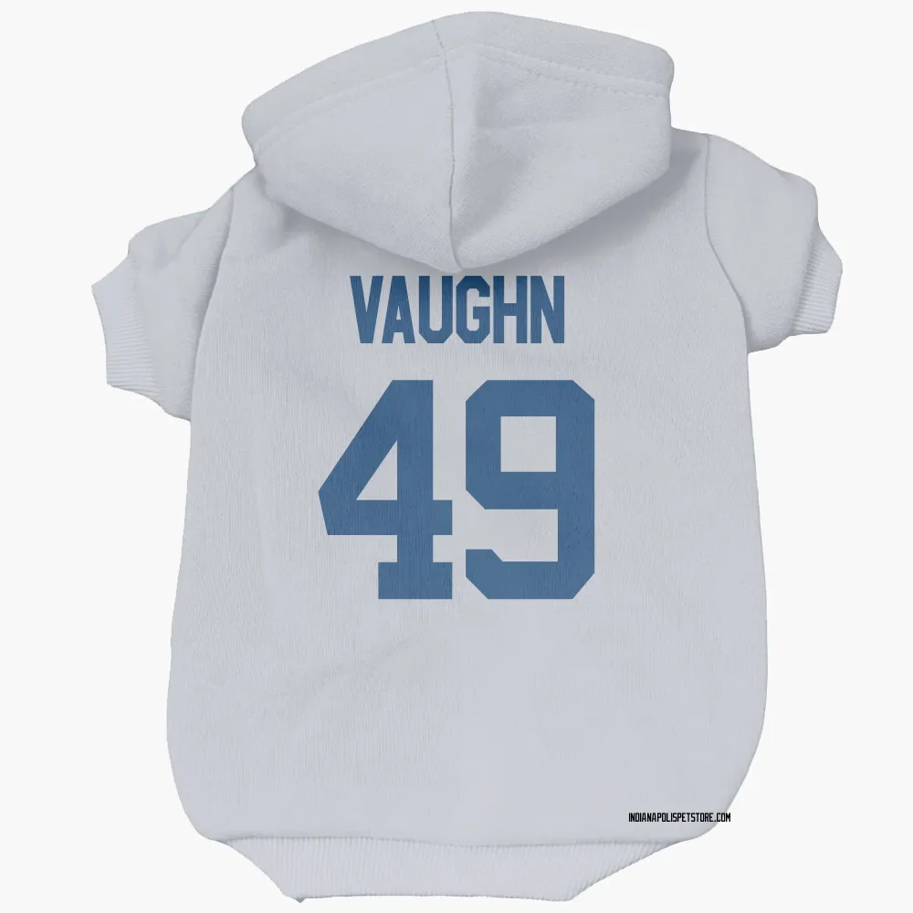 Indianapolis Colts Joseph Vaughn White Pet Hoodie for Dog & Cat