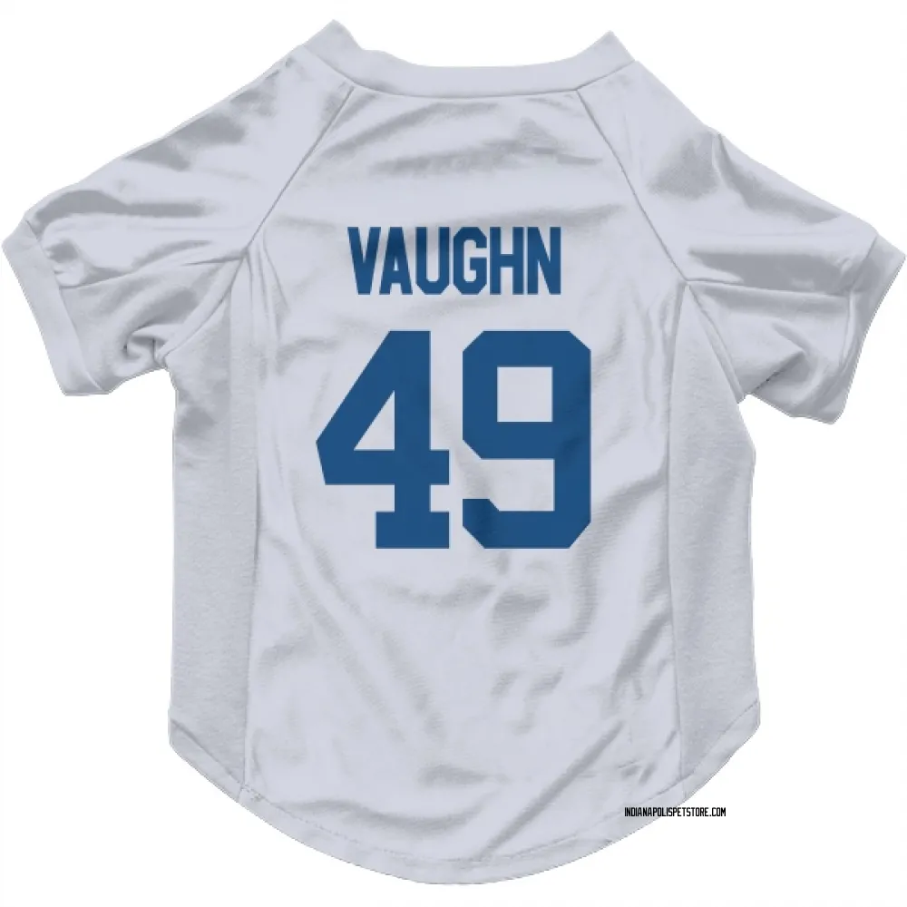 Indianapolis Colts Joseph Vaughn White Pet Jersey for Dog & Cat