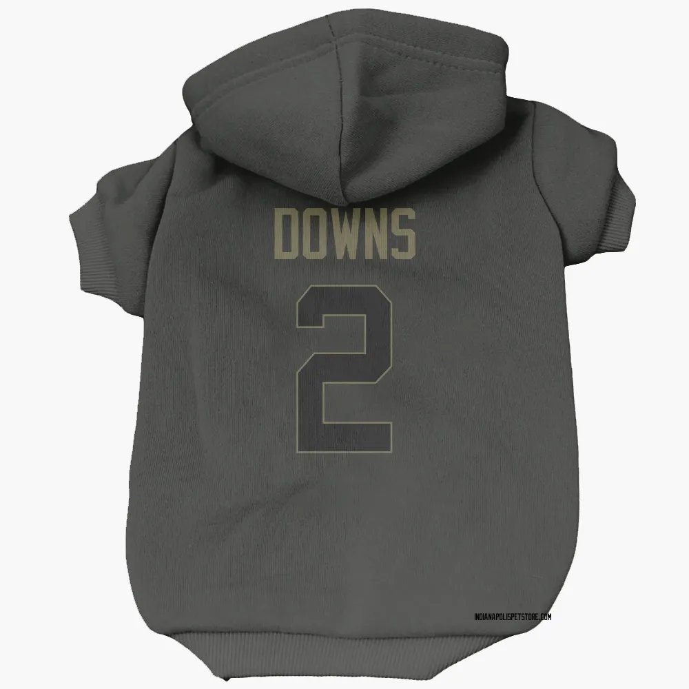 Indianapolis Colts Josh Downs Black Service Pet Hoodie for Dog & Cat