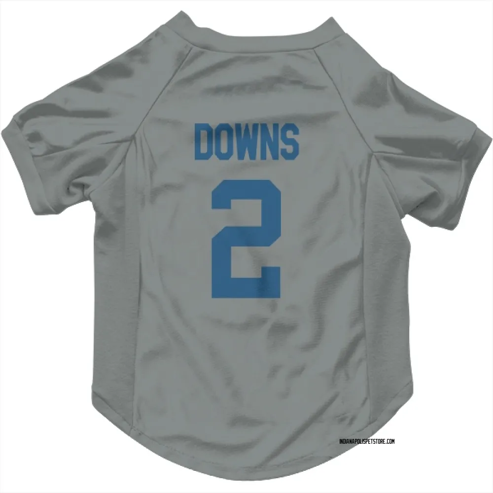 Indianapolis Colts Josh Downs Gray Pet Jersey for Dog & Cat