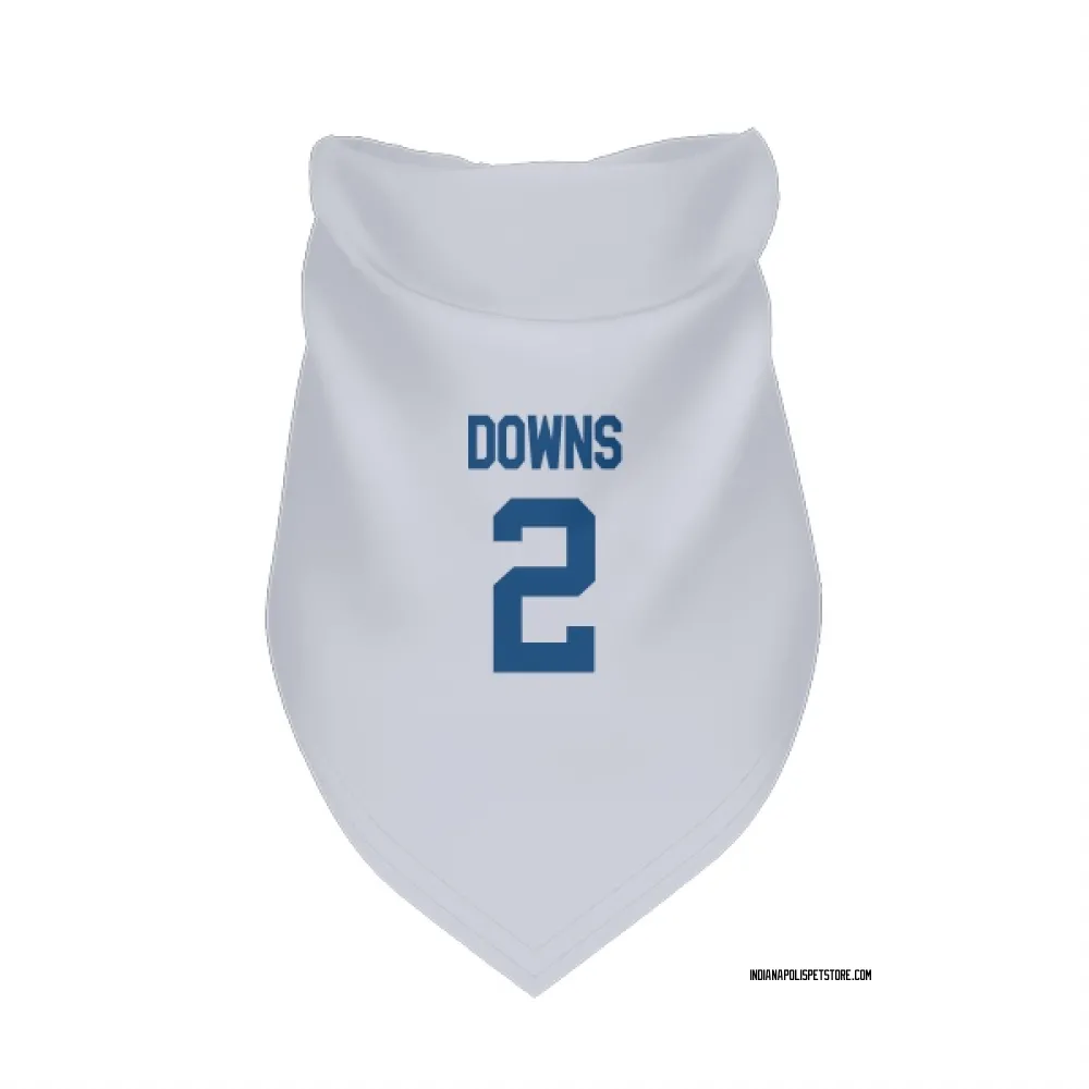 Indianapolis Colts Josh Downs White Pet Bandana for Dog & Cat