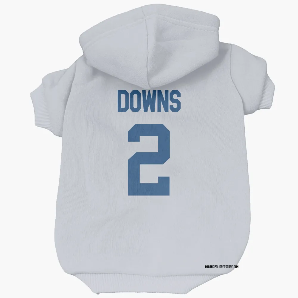 Indianapolis Colts Josh Downs White Pet Hoodie for Dog & Cat