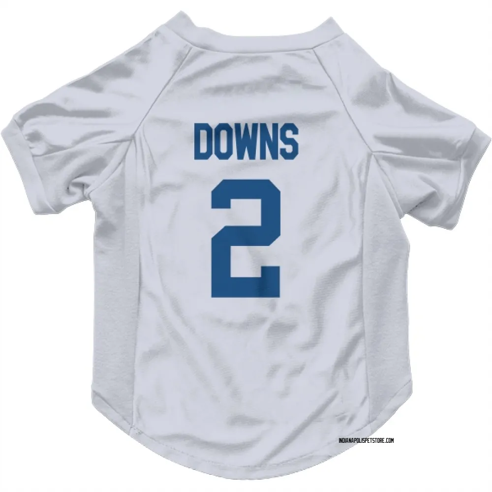 Indianapolis Colts Josh Downs White Pet Jersey for Dog & Cat