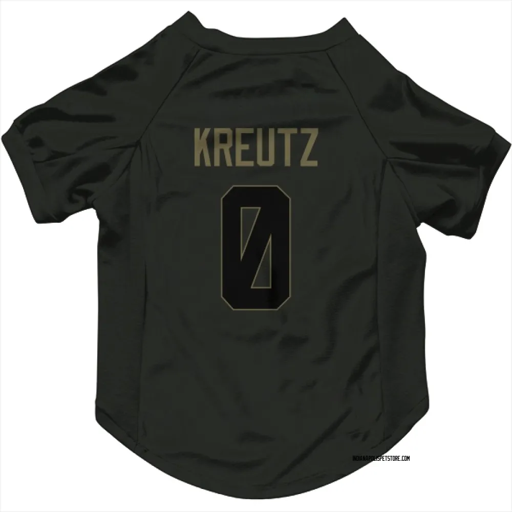 Indianapolis Colts Josh Kreutz Black Service Pet Jersey for Dog & Cat