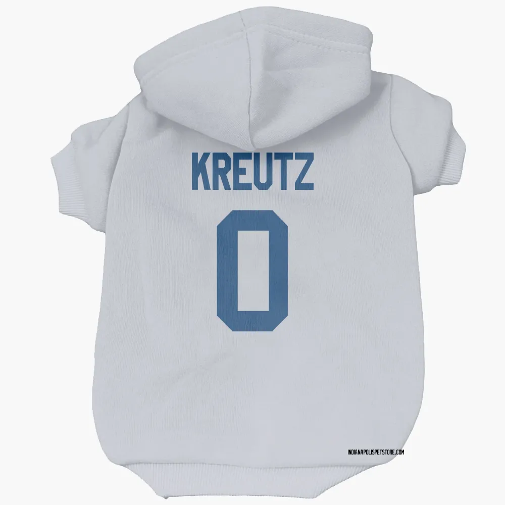 Indianapolis Colts Josh Kreutz White Pet Hoodie for Dog & Cat