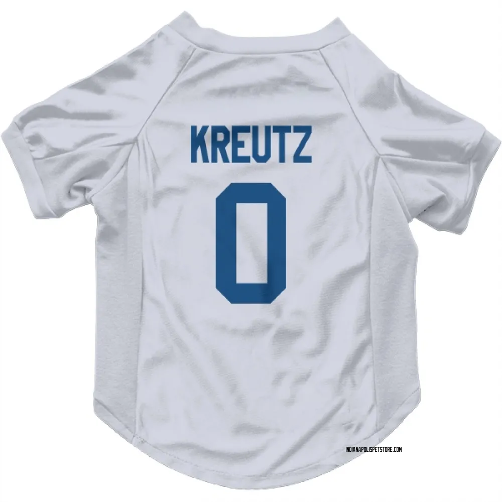 Indianapolis Colts Josh Kreutz White Pet Jersey for Dog & Cat