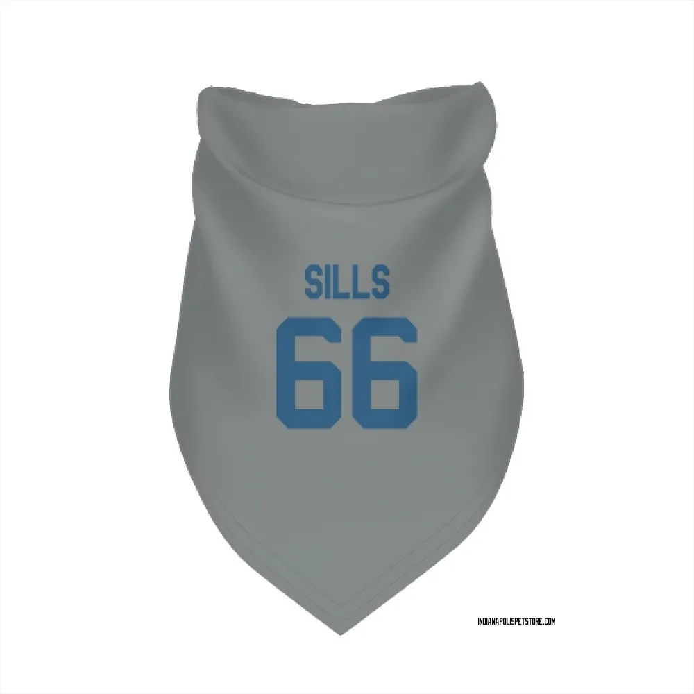 Indianapolis Colts Josh Sills Gray Pet Bandana for Dog & Cat