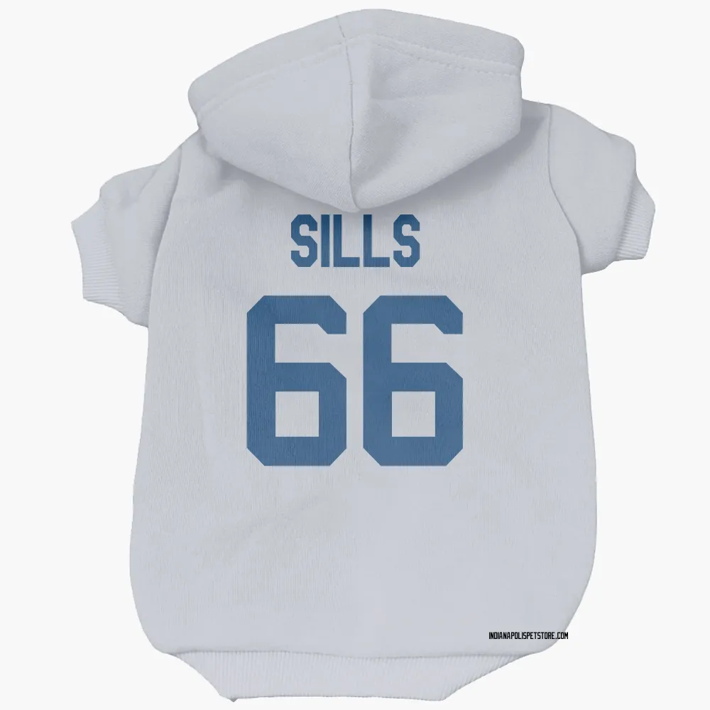 Indianapolis Colts Josh Sills White Pet Hoodie for Dog & Cat