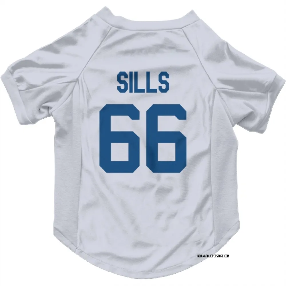 Indianapolis Colts Josh Sills White Pet Jersey for Dog & Cat