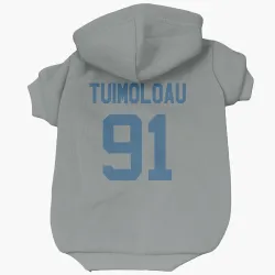 Indianapolis Colts JT Tuimoloau Gray Pet Hoodie for Dog & Cat