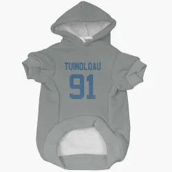 Indianapolis Colts JT Tuimoloau Gray Pet Hoodie for Dog & Cat