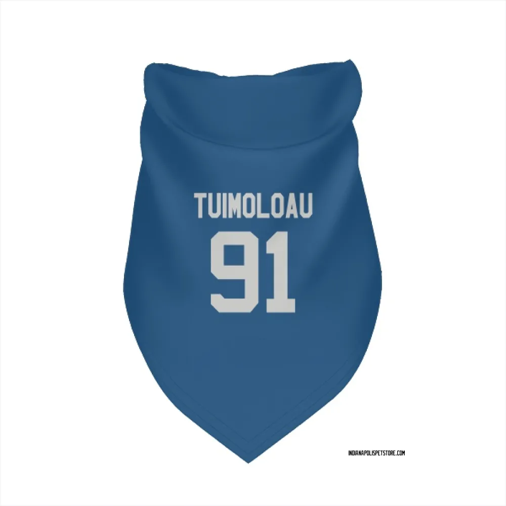 Indianapolis Colts JT Tuimoloau Royal Pet Bandana for Dog & Cat