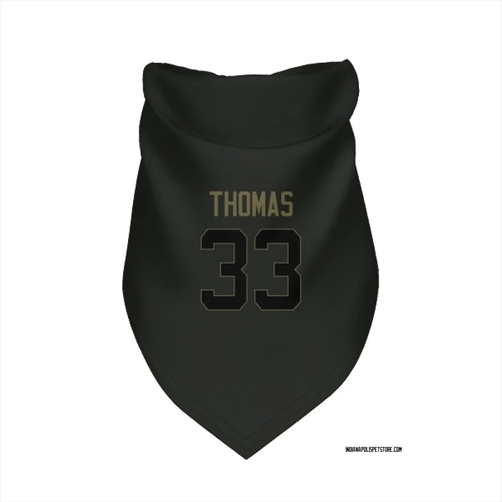 Indianapolis Colts Juanyeh Thomas Black Service Pet Bandana for Dog & Cat