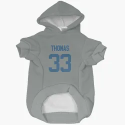 Indianapolis Colts Juanyeh Thomas Gray Pet Hoodie for Dog & Cat