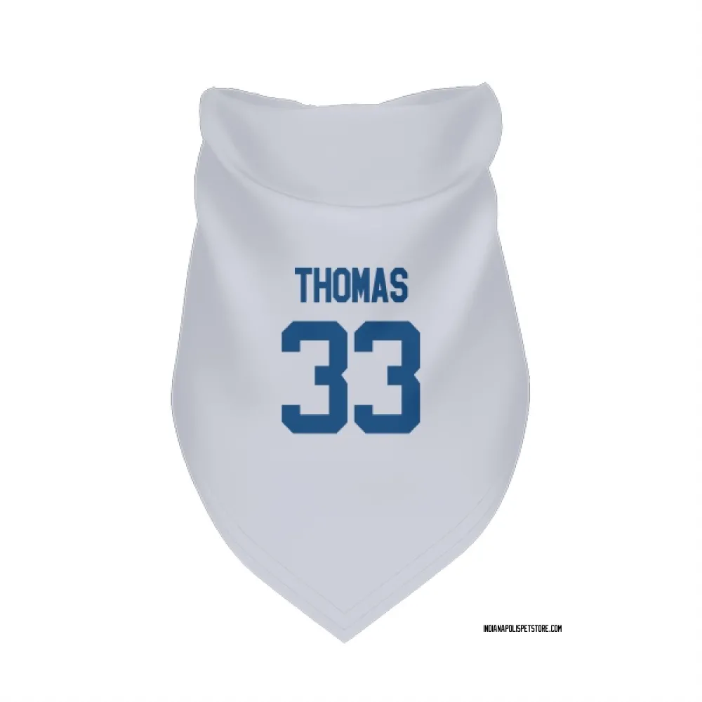 Indianapolis Colts Juanyeh Thomas White Pet Bandana for Dog & Cat