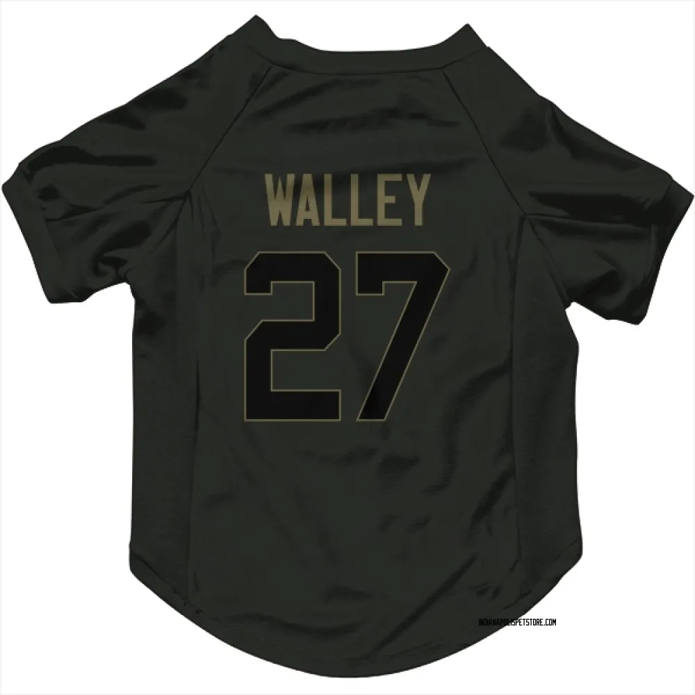 Indianapolis Colts Justin Walley Black Service Pet Jersey for Dog & Cat